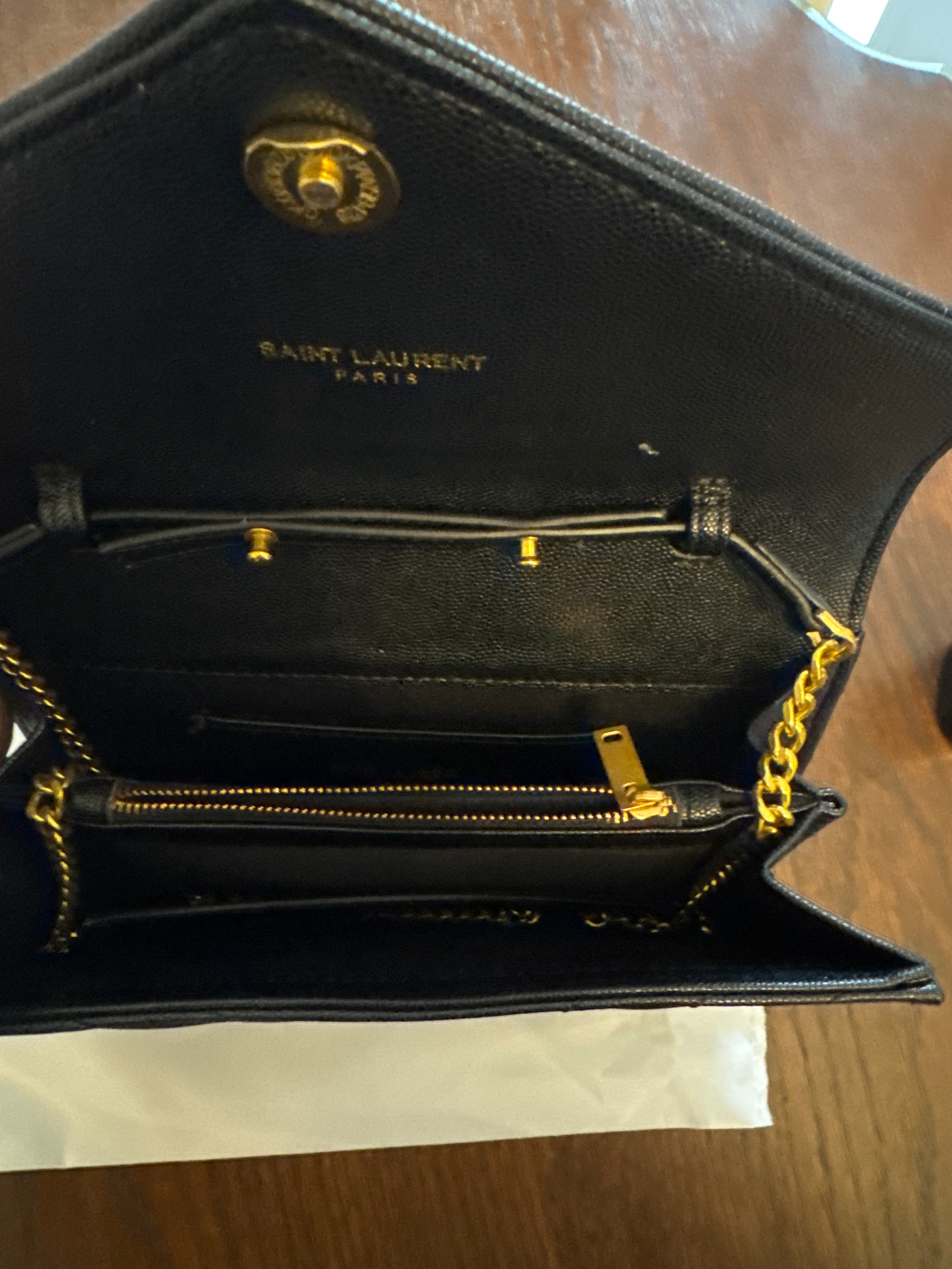 (Gold) YSL Clutch