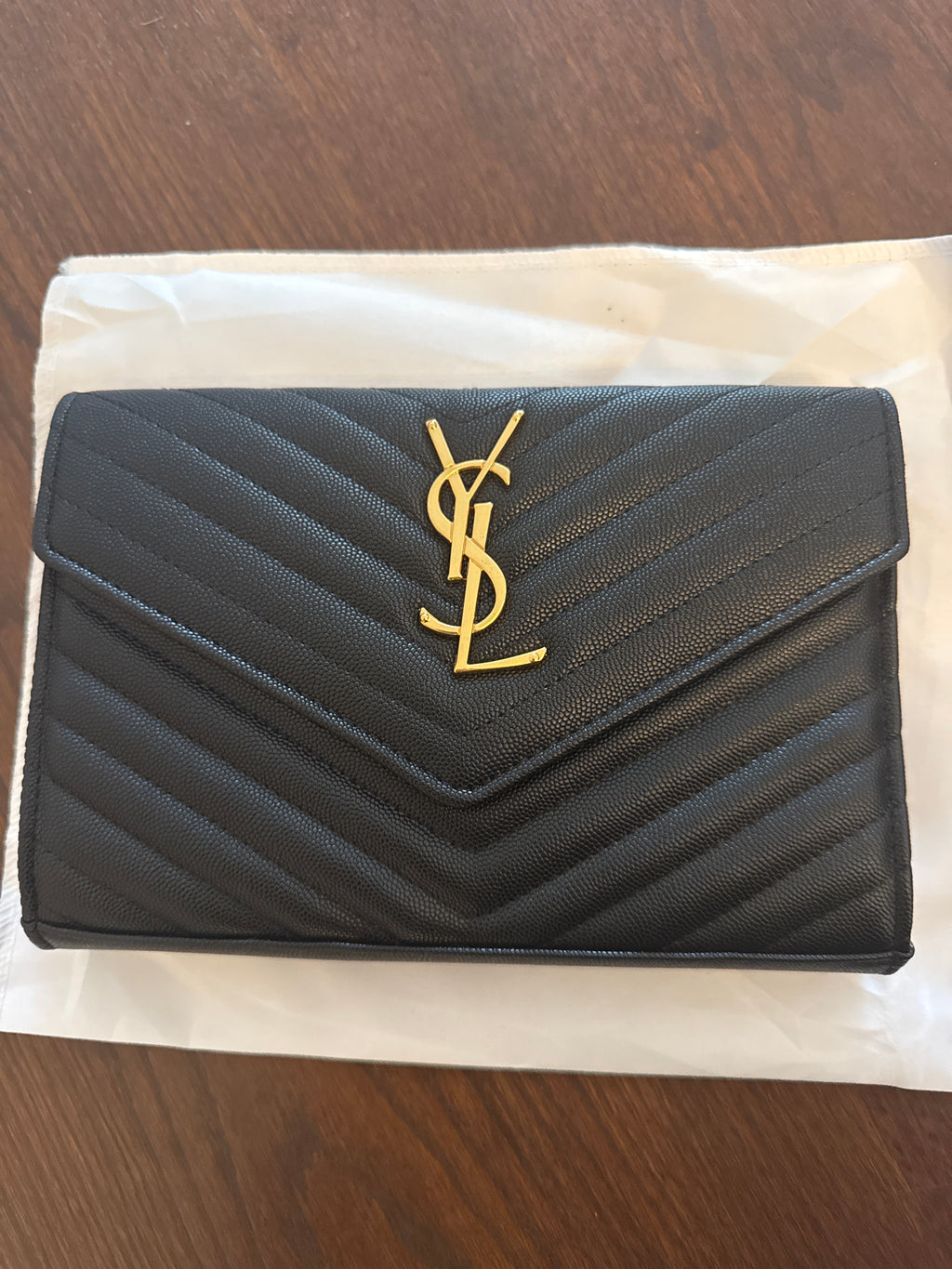 (Gold) YSL Clutch