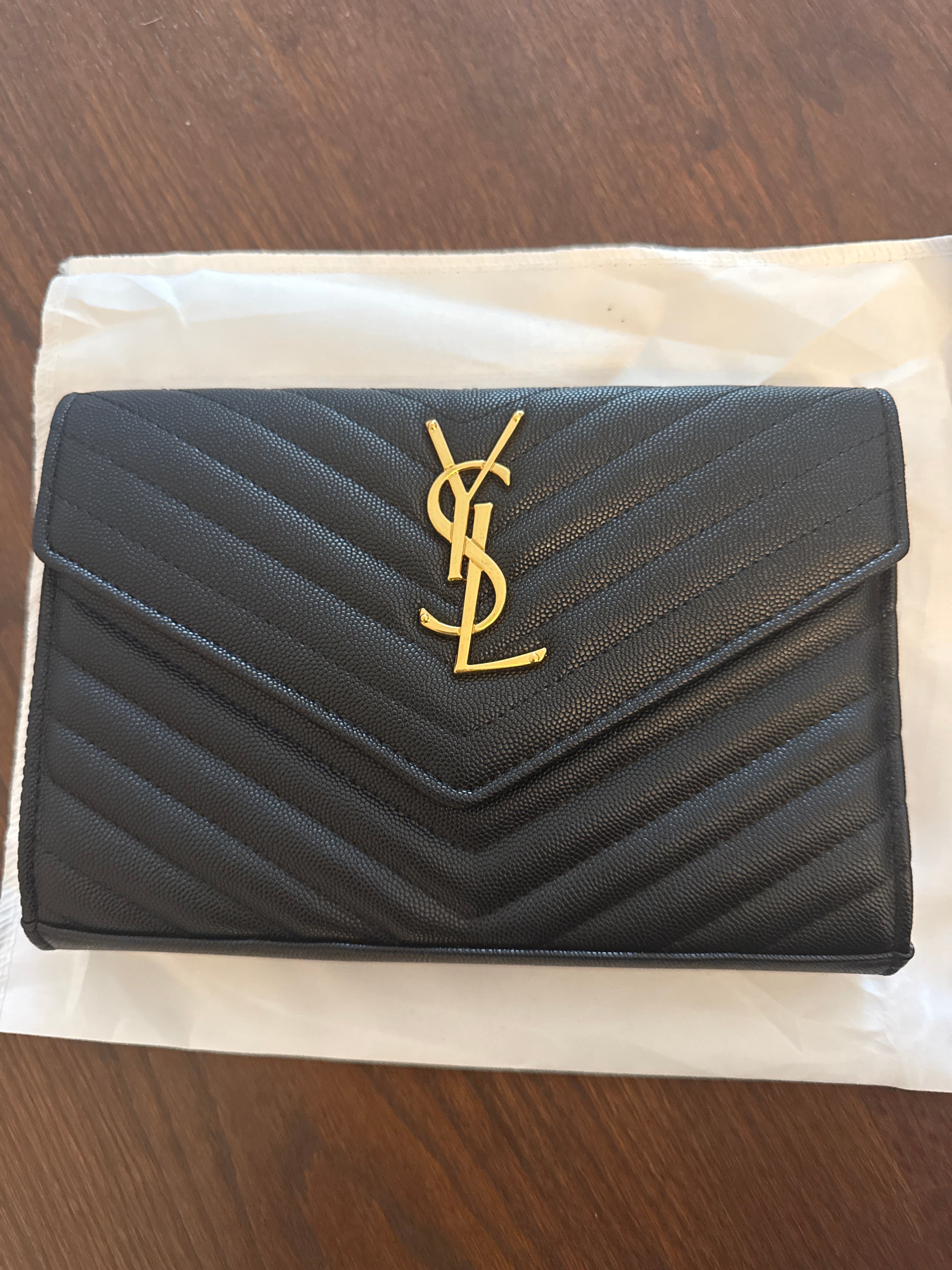 (Gold) YSL Clutch