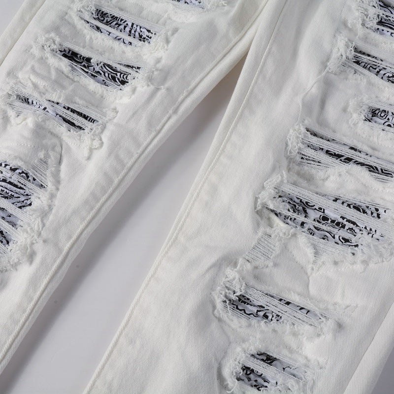 Amiri Distressed Wash Paint Jeans