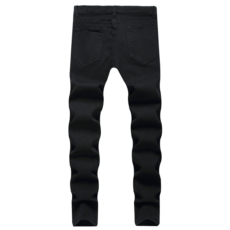 Black broken heart jeans