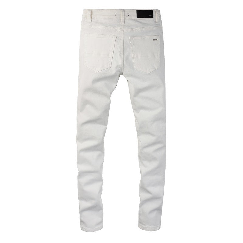 Amiri Distressed Wash Paint Jeans