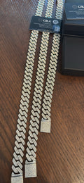(16 inch) Iced out Cuban Chain