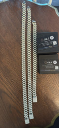 (24 inch) Iced Out Cuban chain