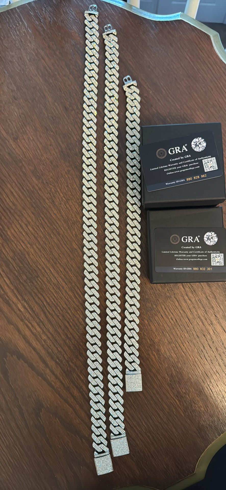(24 inch) Iced Out Cuban chain