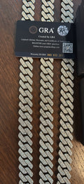 (22 inch) Iced out Cuban chain