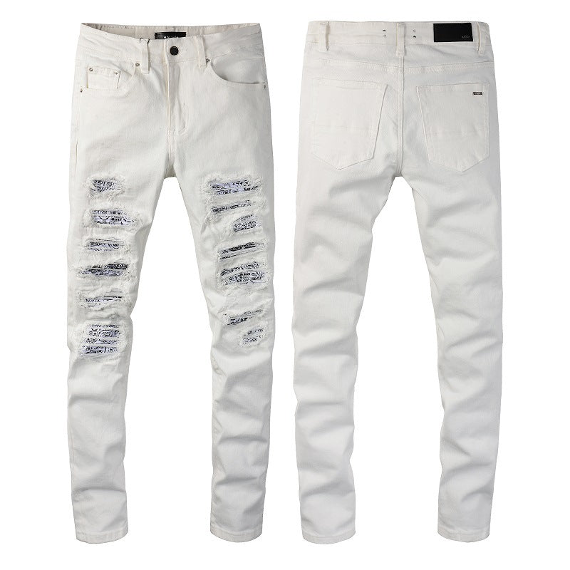 Amiri Distressed Wash Paint Jeans